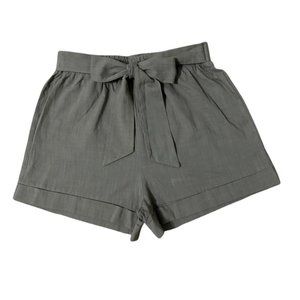 Shein Tie Front Paperbag Knit Shorts